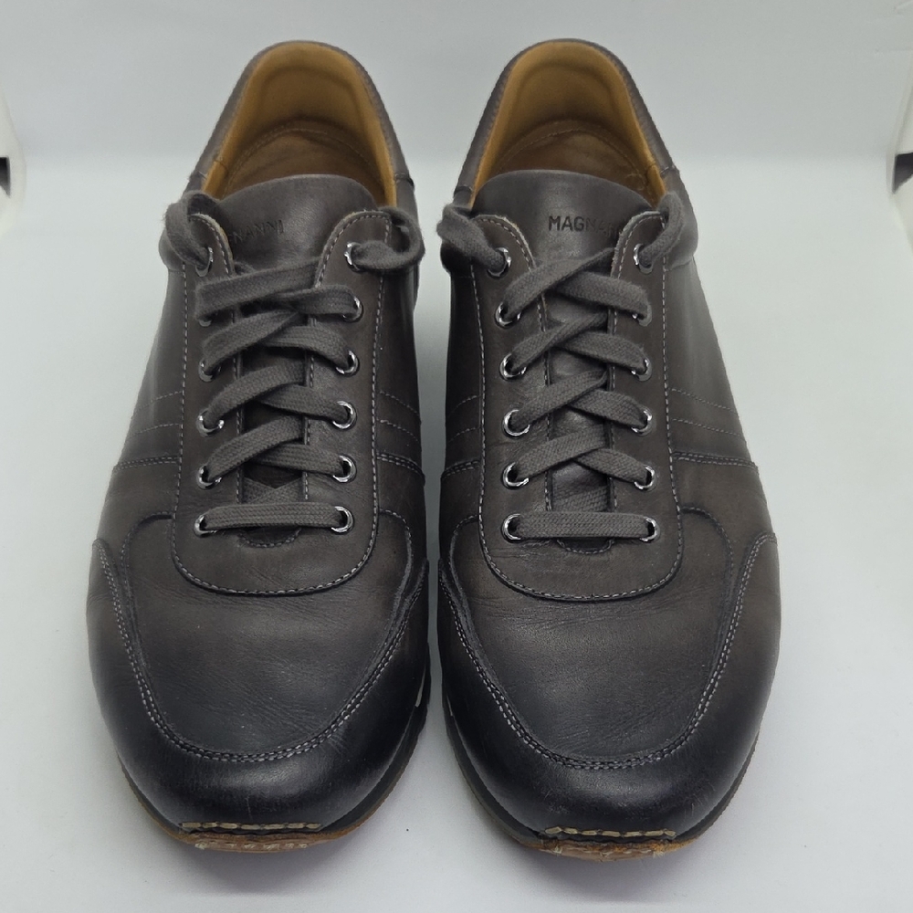 Magnanni Ibiza Men's Gray Leather Sneakers